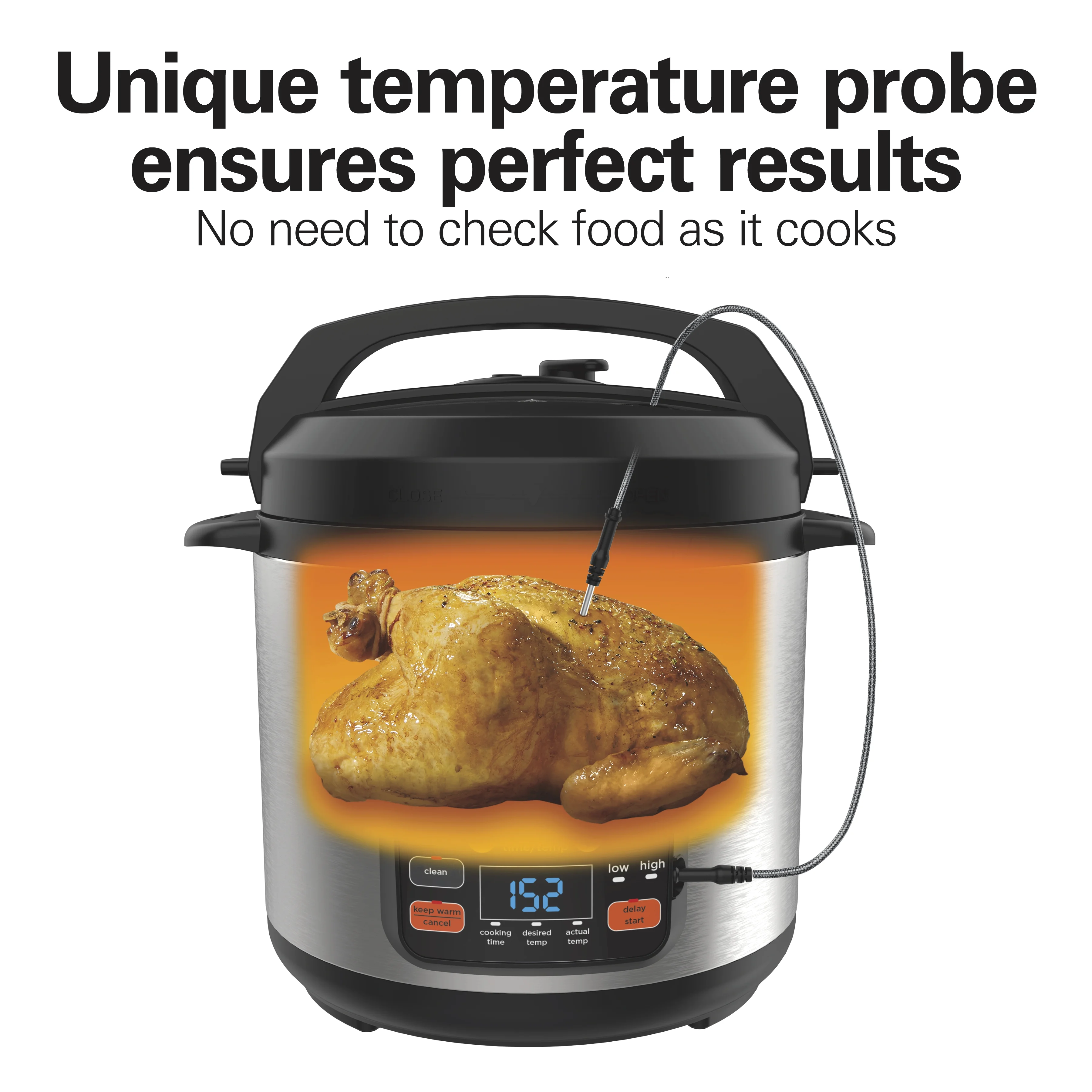 Hamilton Beach 6 Quart 6-in-1 Pressure Cooker, Multi-Cooker, Slow Cooker, Steamer, Saut��, Rice Cooker, & More