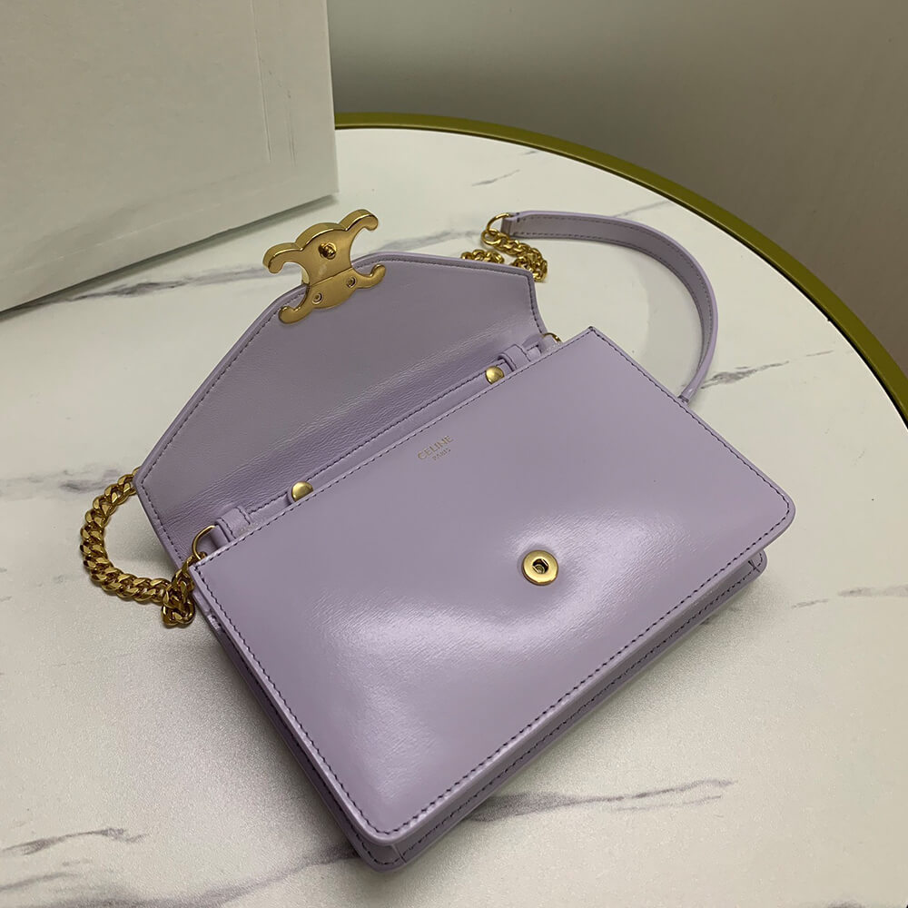 Celine Wallet On Chain Margo In Shiny Calfskin Bag1:1High-quality replica