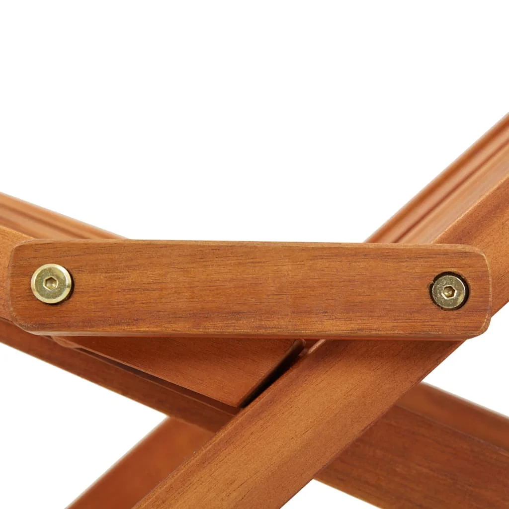 vidaXL 1/2x Solid Acacia Wood Folding Outdoor Lounge Chairs Deck Chair Seat - Image 13