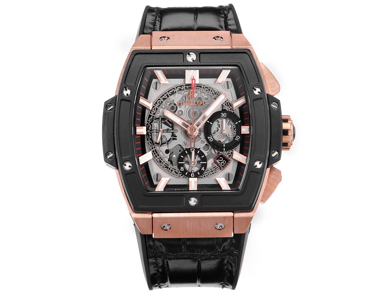 Hublot SPIRIT OF BIG BANG Chronograph, 45 mm Textured rubber strap(1:1 replica) - Elite Watch Atelier