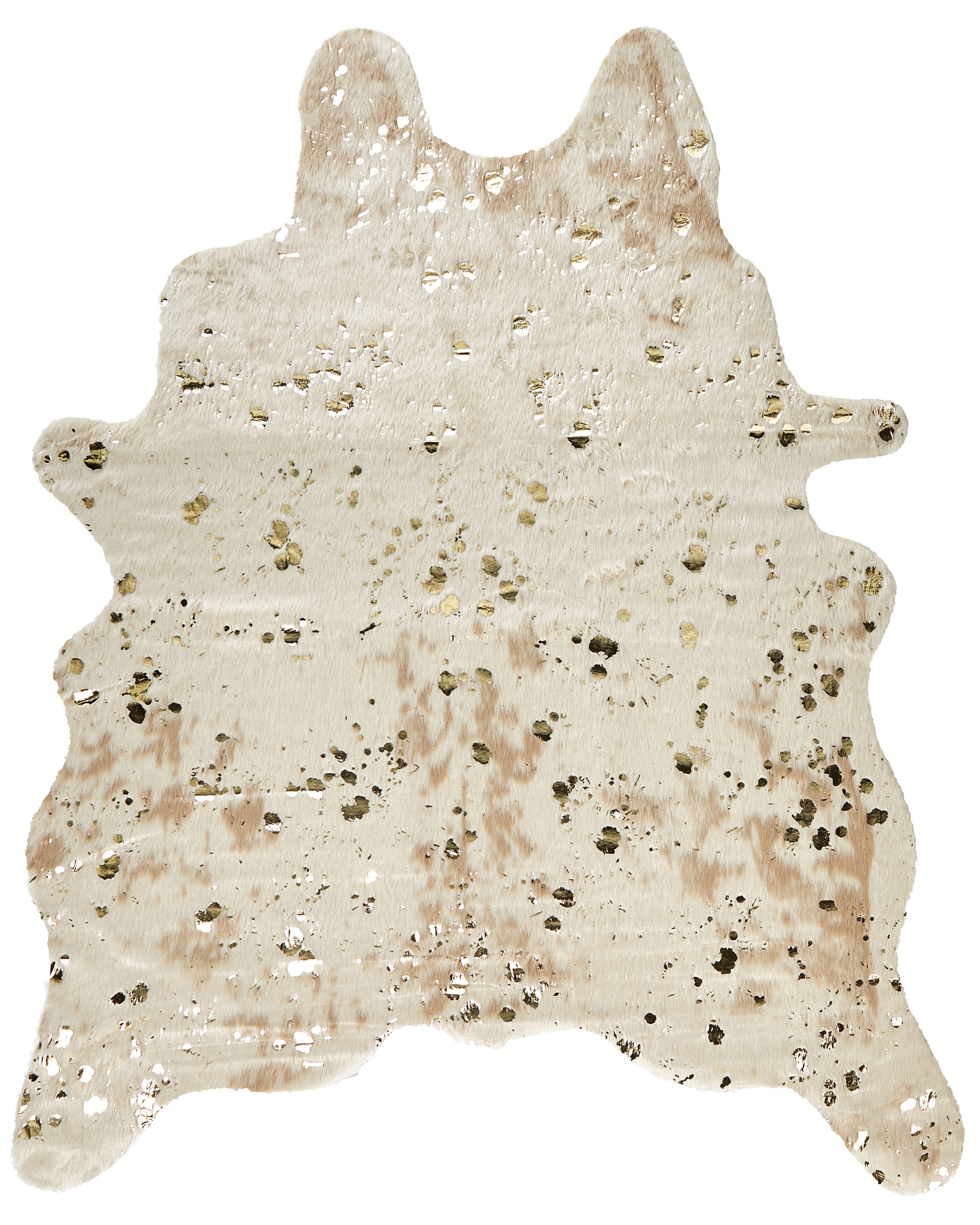 Faux Cowhide Rug BOGONG Light Beige 130 x 170 cm