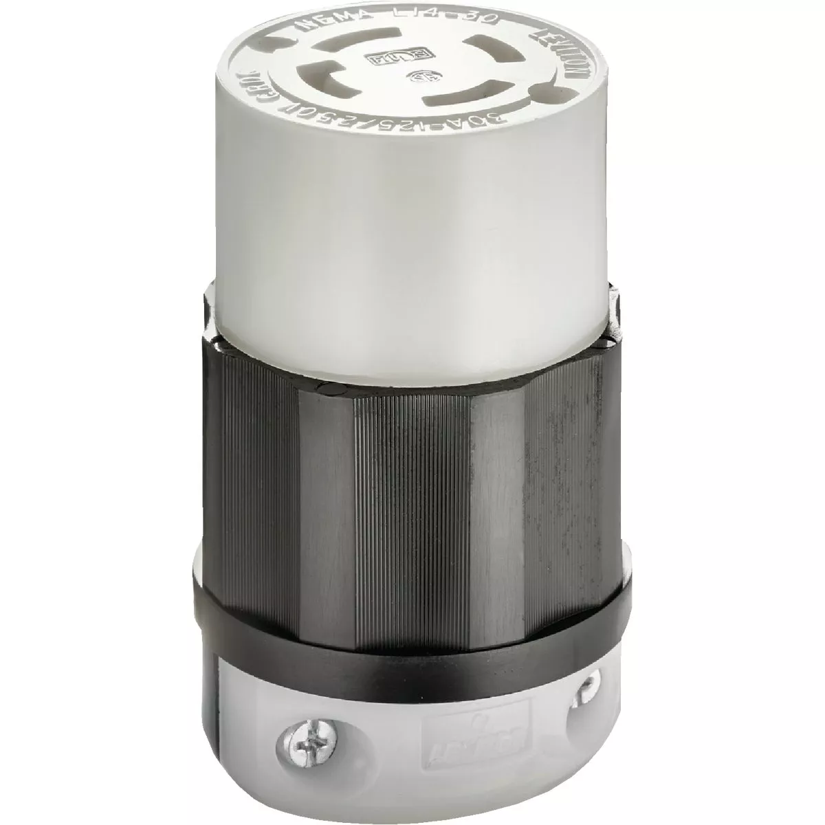Leviton 30A 125V/250V 4-Wire 3-Pole Industrial Grade L14-30R Locking Cord Connector
