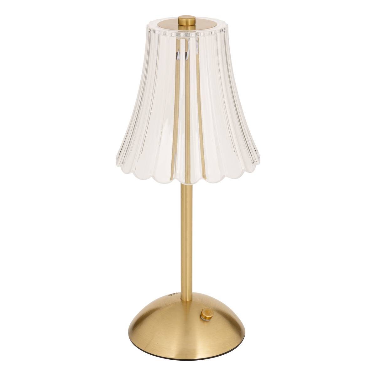 LED Lamp Battery "Aneth" Gold, H.30 cm