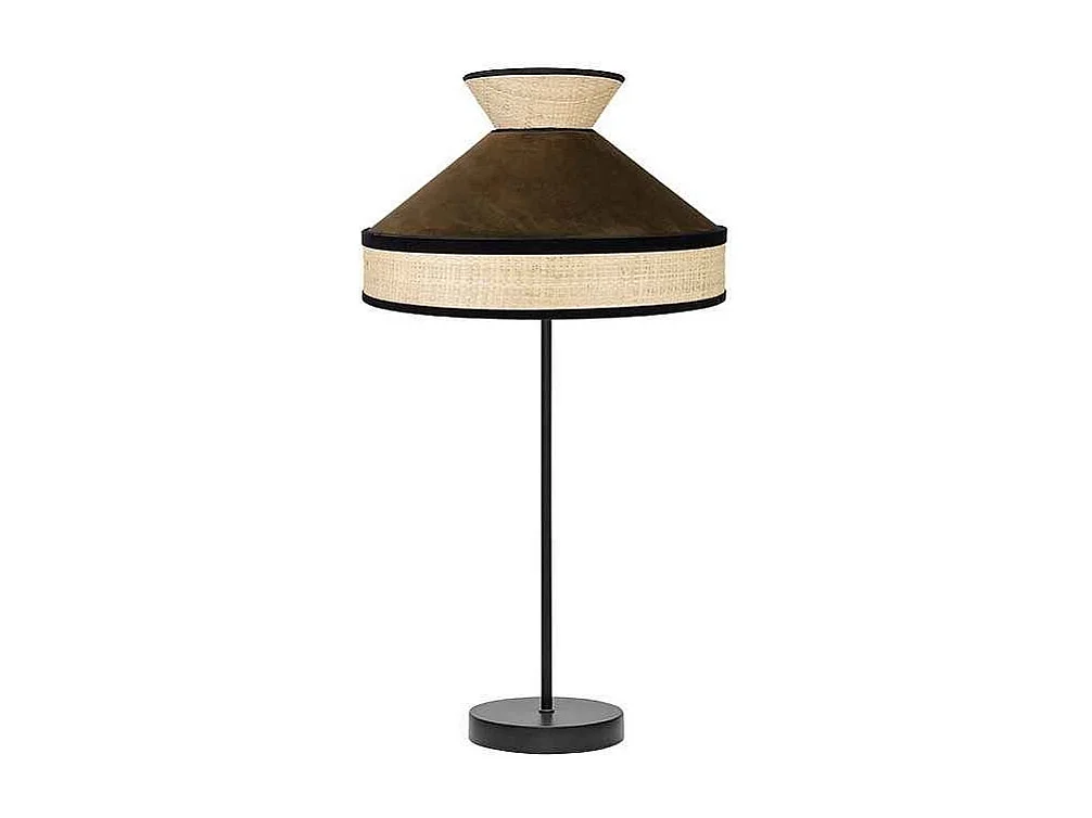 modèle de bureau FABRIZO Alto avec FABRILAMPde détail naturel / brun