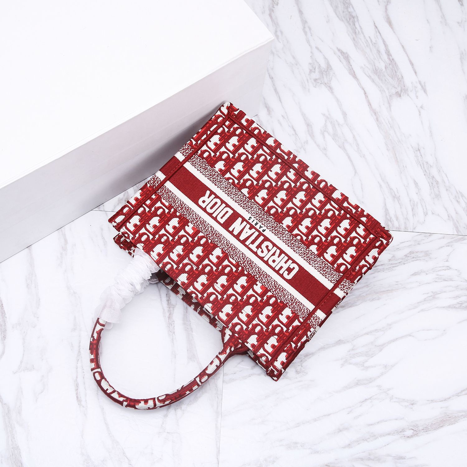 Christian Dior Small Dior Book Tote Red, For Women, Women’s Handbags 26.5cm/10.5in CD M1265ZRIW_M17E1:1High-quality replica