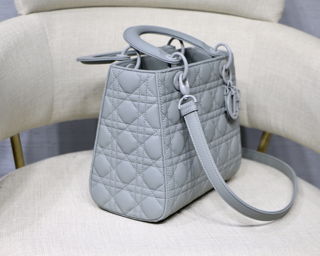 Medium Lady Bag  Black/White/Beige/Grey For Women 9.5in/24cm M0565ONGE_M9001:1High-quality replica