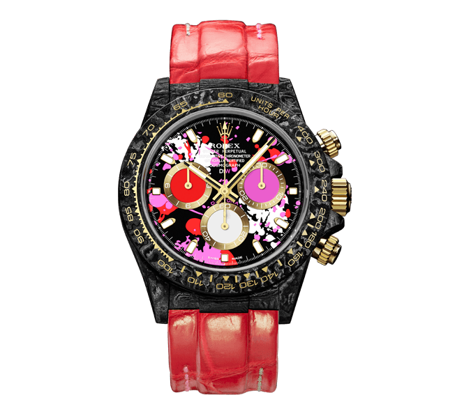 ROLEX Diw Daytona motley red 40mm oyster black(1:1 replica) - Elite Watch Atelier