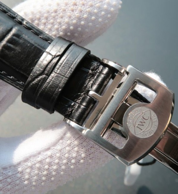 Replica IWC TF Portuguese Tourbillon IW5046 White Dial Leather Strap - Top club