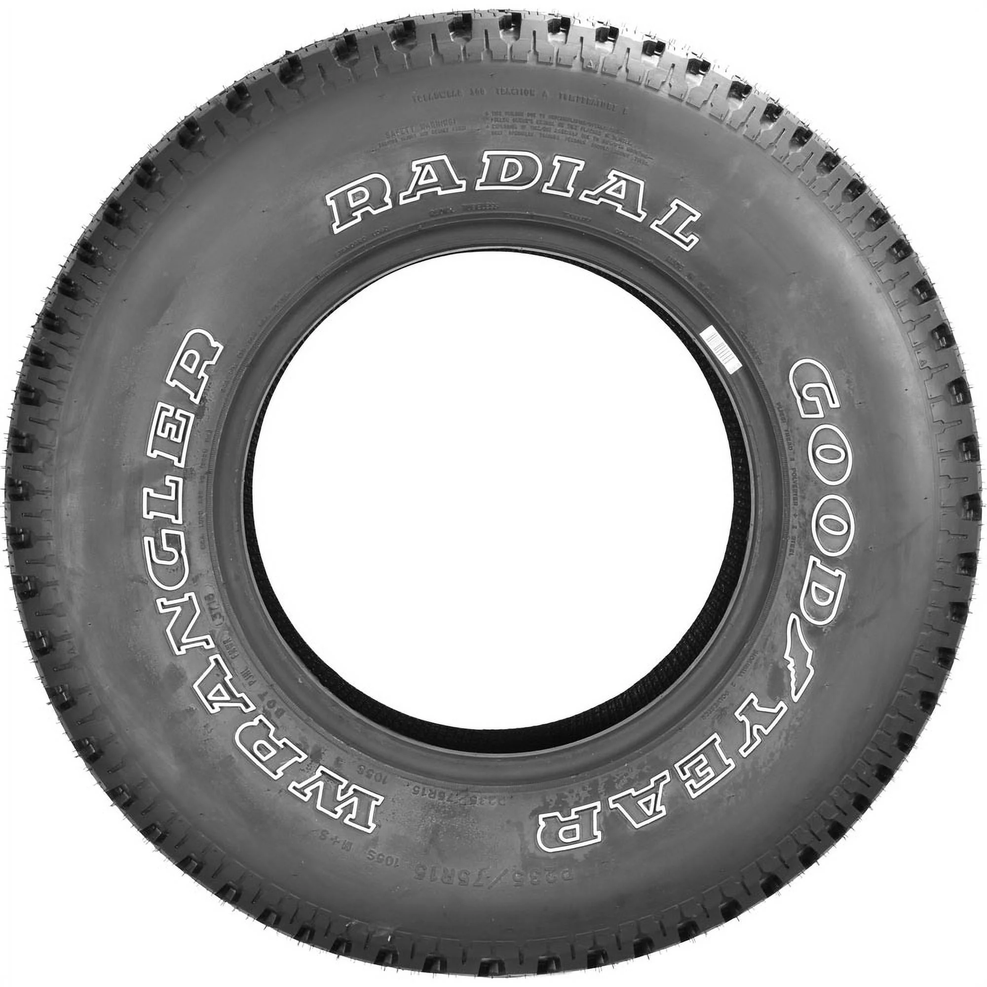 Goodyear Wrangler Radial 235/75R15 105S All-Season Tire Fits: 1995-99 Chevrolet Tahoe LT, 1999 Chevrolet Silverado 1500 Base - Image 5