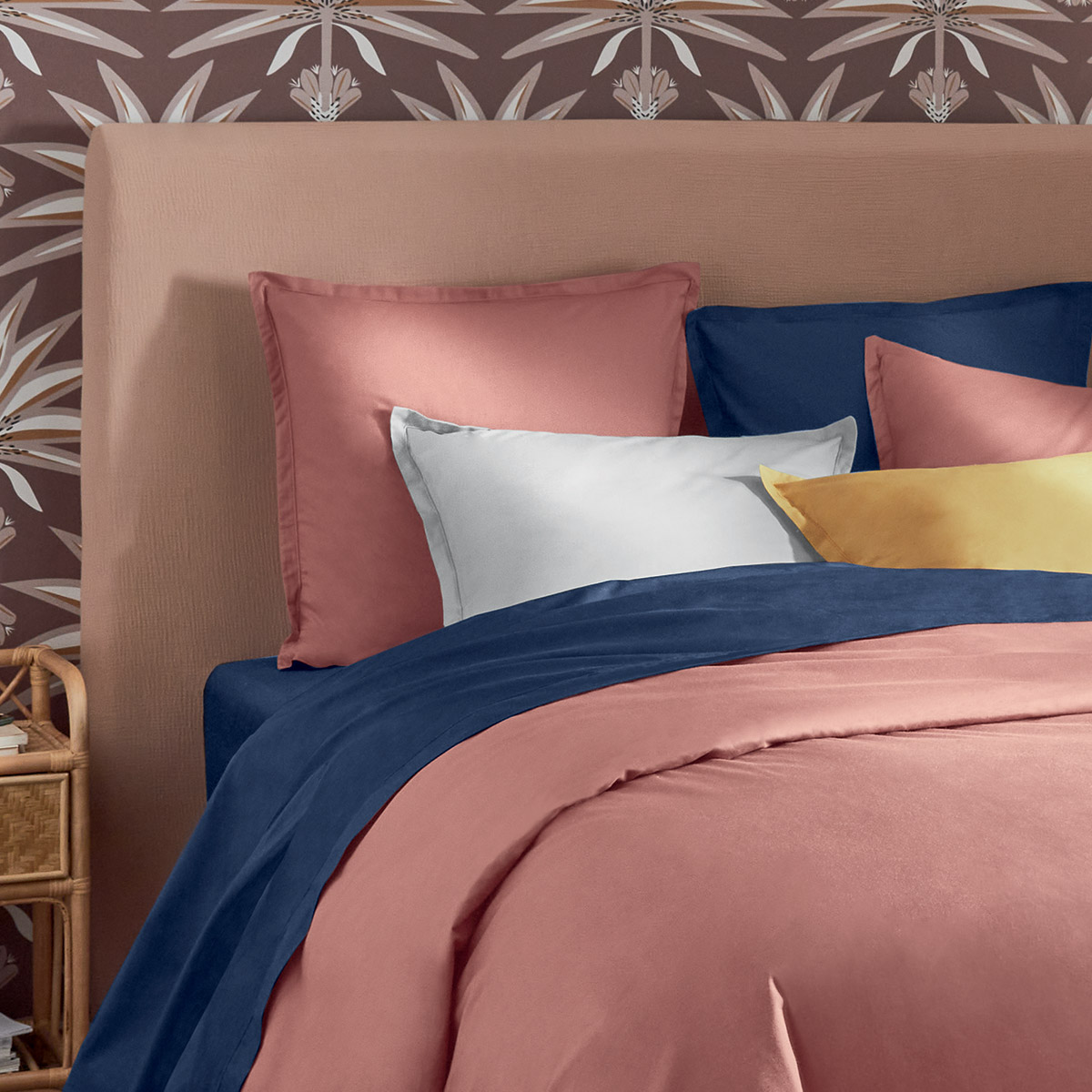 Pillowcase, cotton Blush pink, 63x63 cm