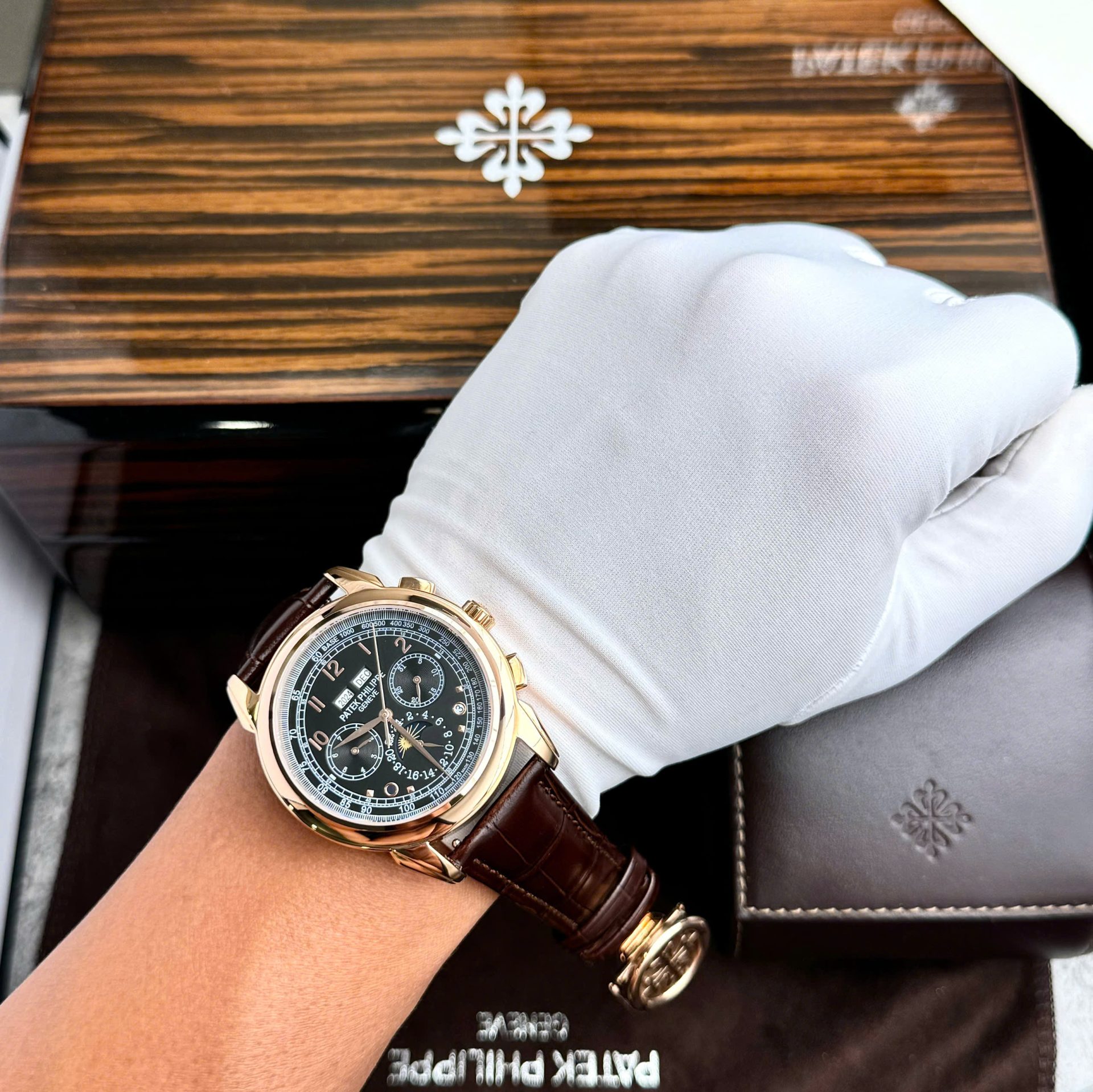 Patek Philippe Perpetal Calendar 5270 Fake 11 Watch Leather Strap 41mm - Top club