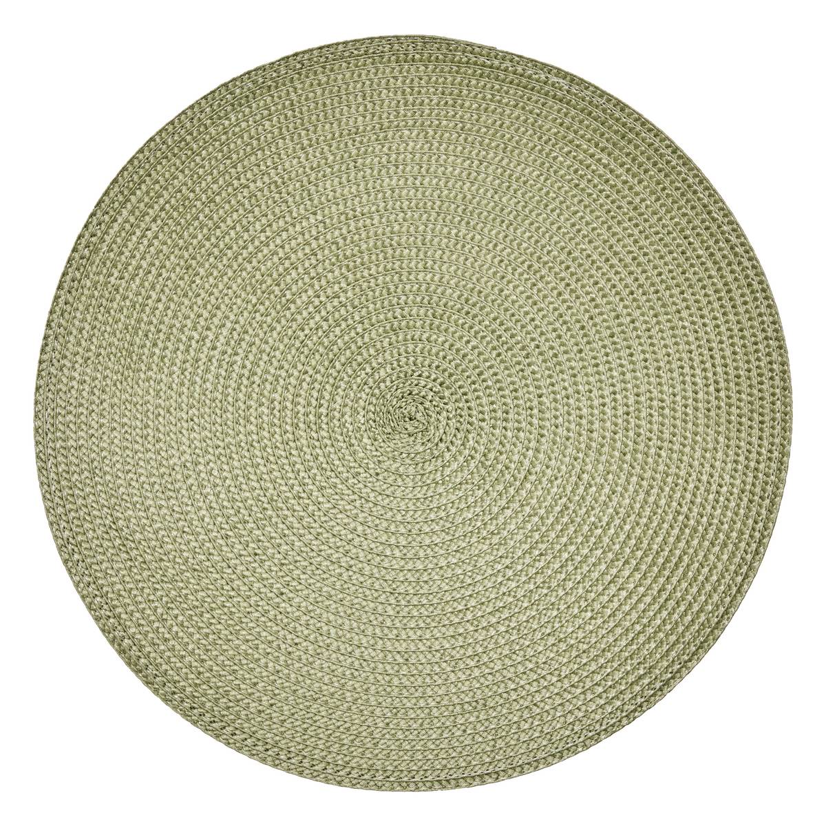 Placemat Polypropylene, D.38 cm, Olive Green