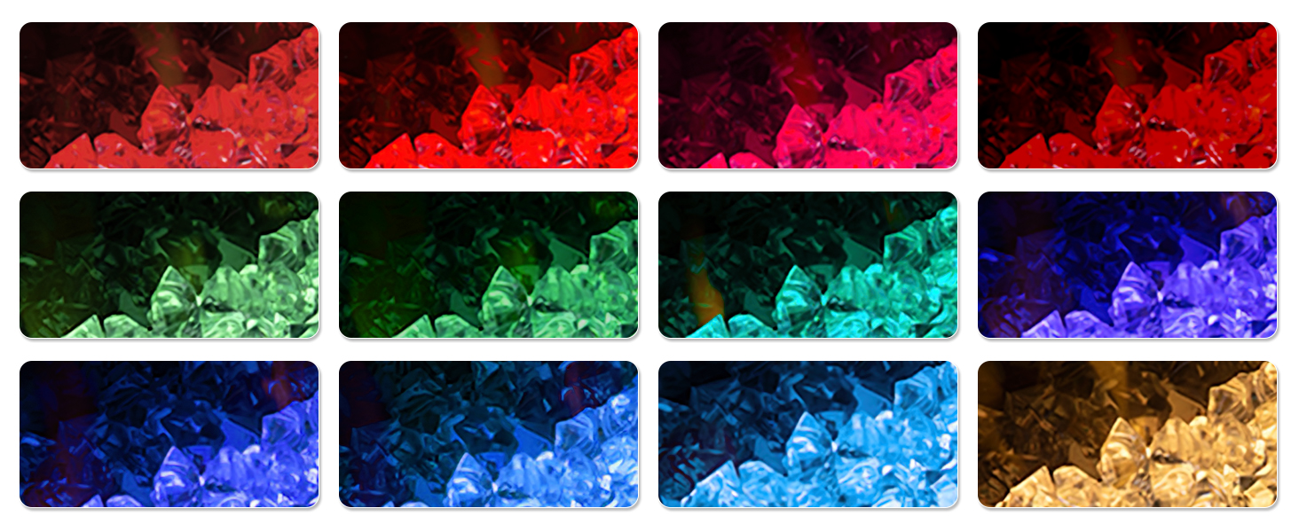 Couleur du lit de flammes