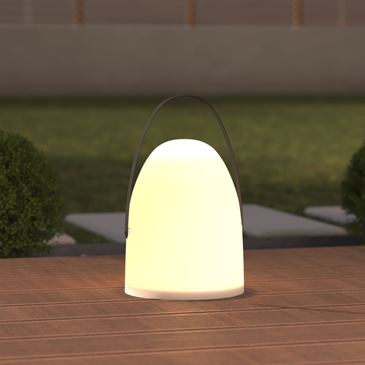 Outdoor lamp "Cleo" White, H.30 cm