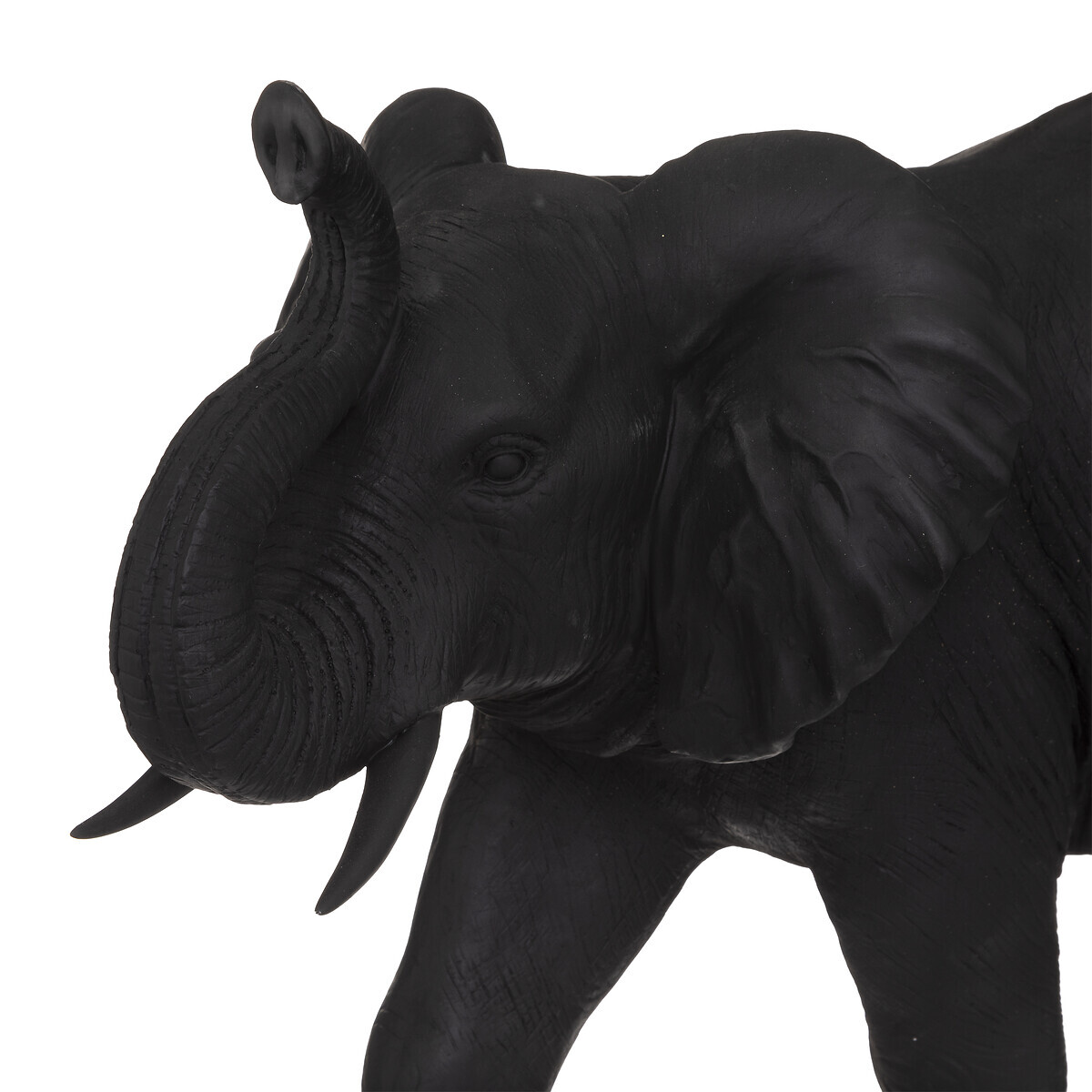 Elephant statue Slate grey, H.52 cm