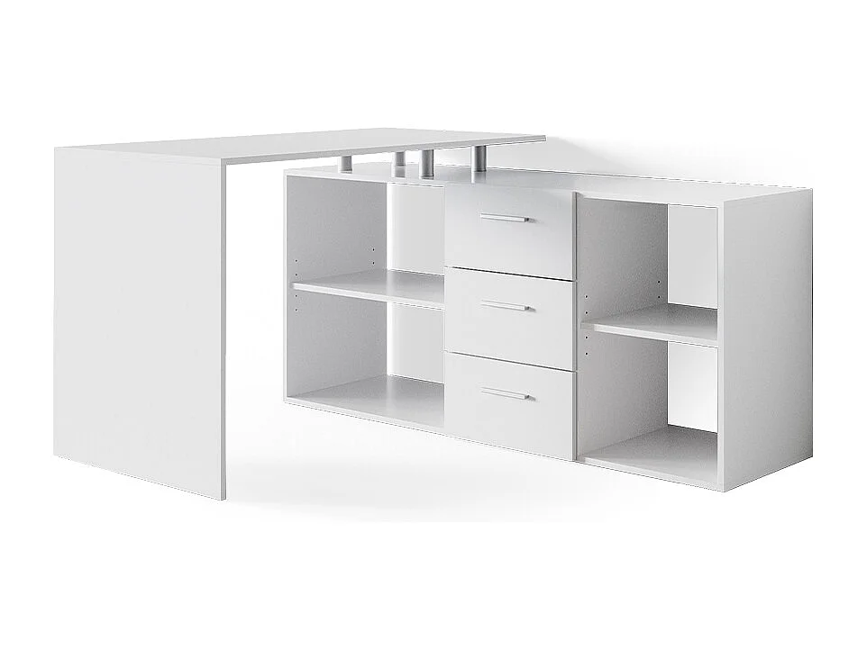 Bureau dangle blanc 215x60x75 dante
