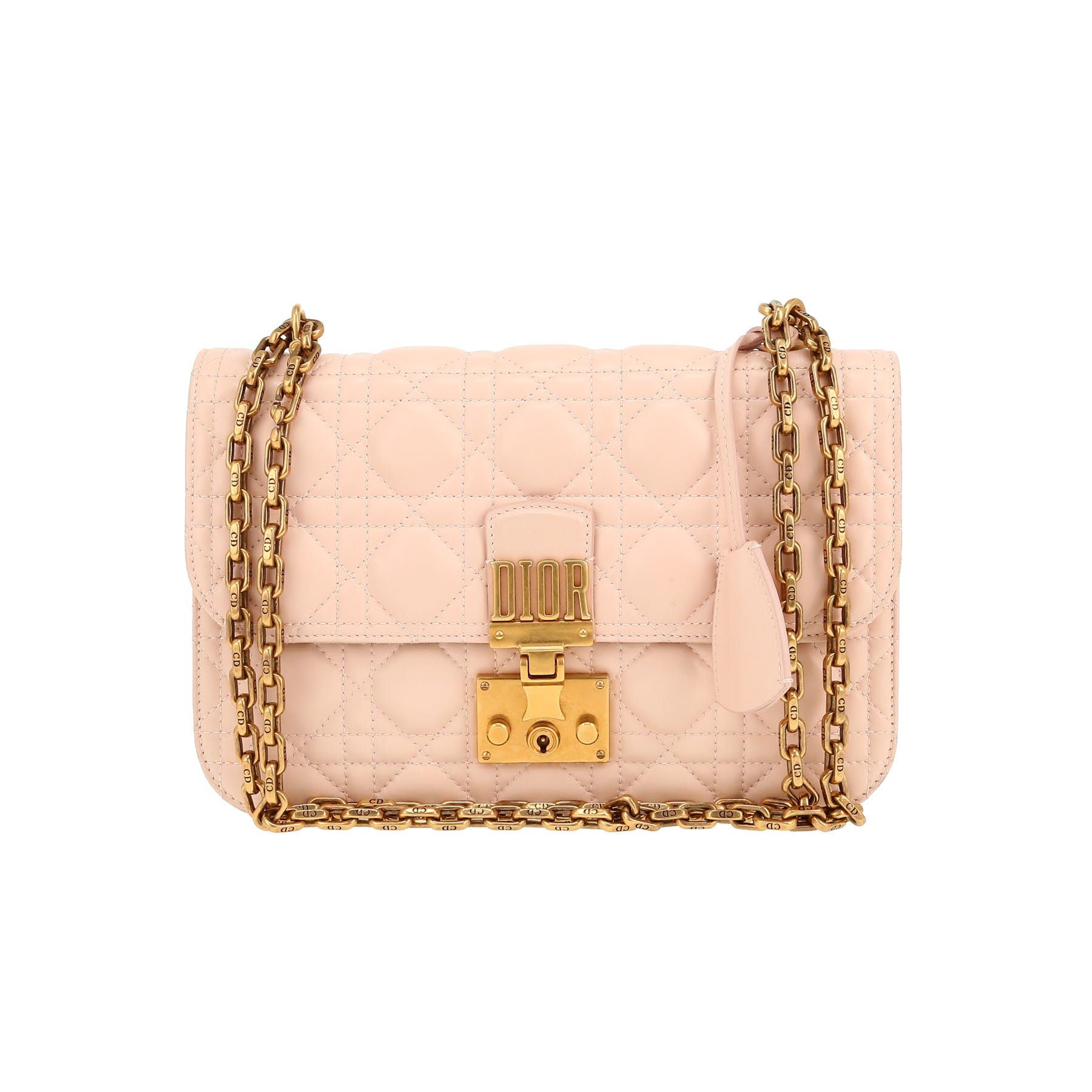Dior Dioraddict handbag in pink leather cannage1:1High-quality replica