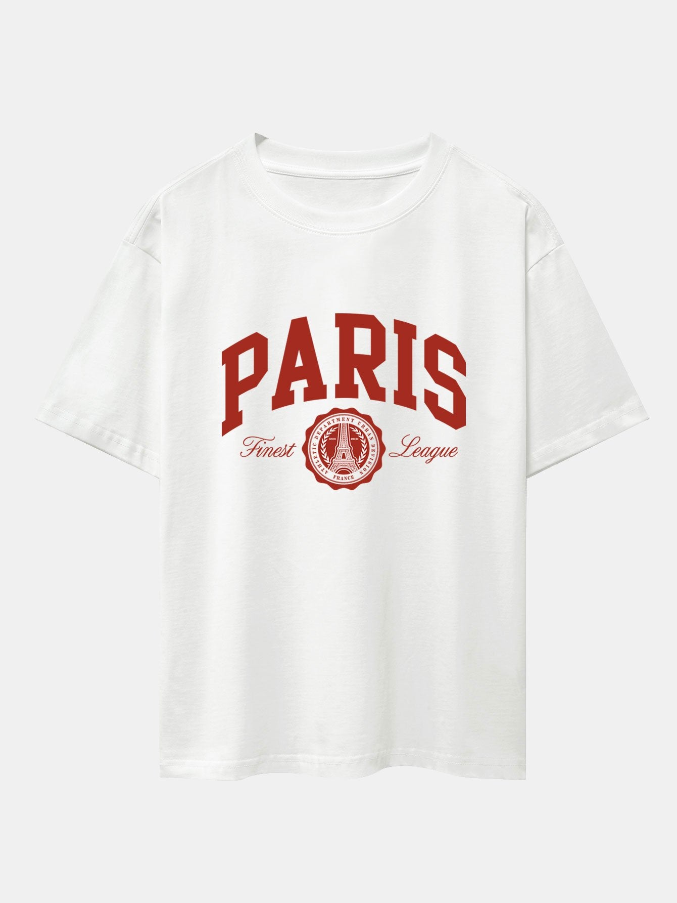 Paris Varsity Print Oversize T-Shirt