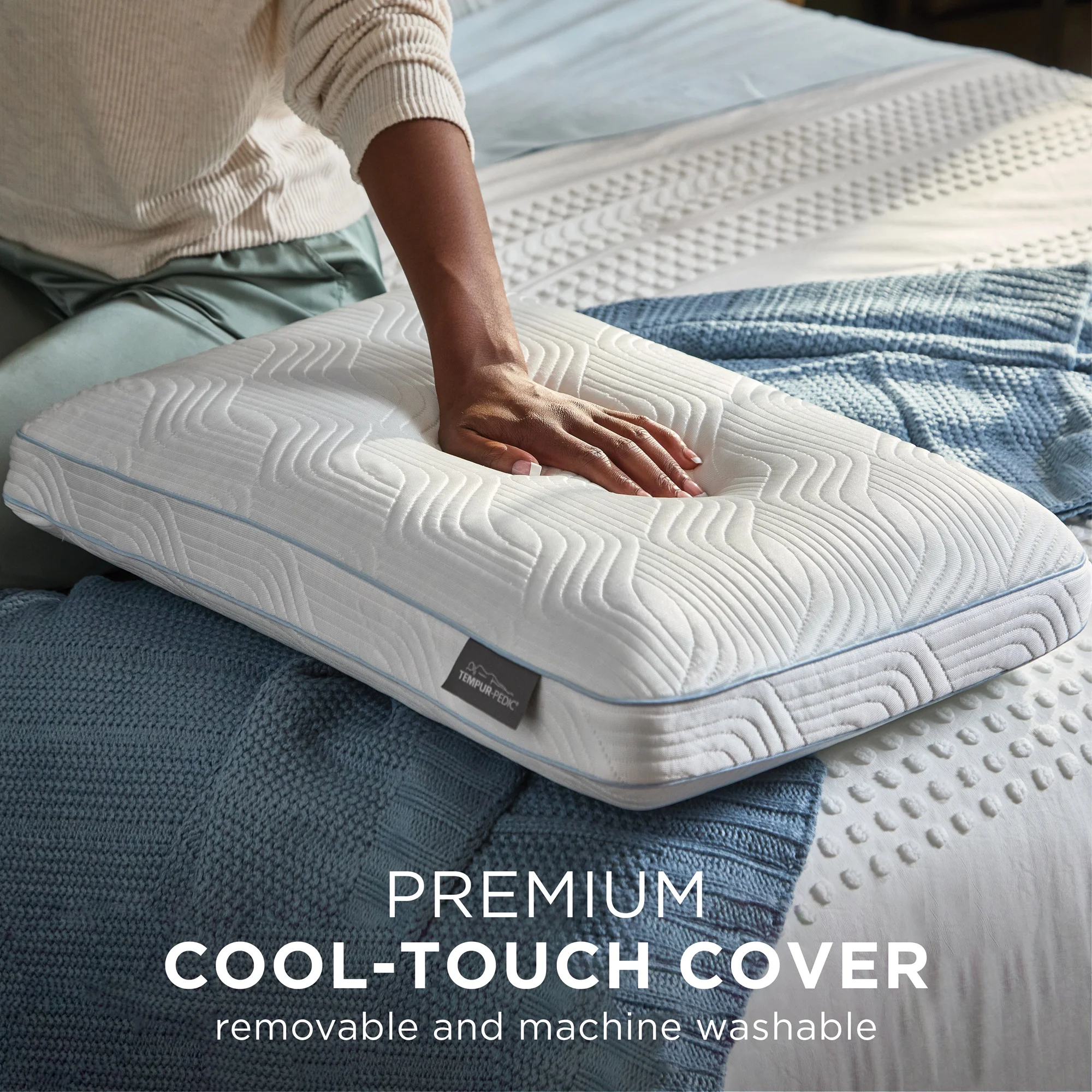 Tempur-Pedic? Cooling Bed Pillow �C Two Pack