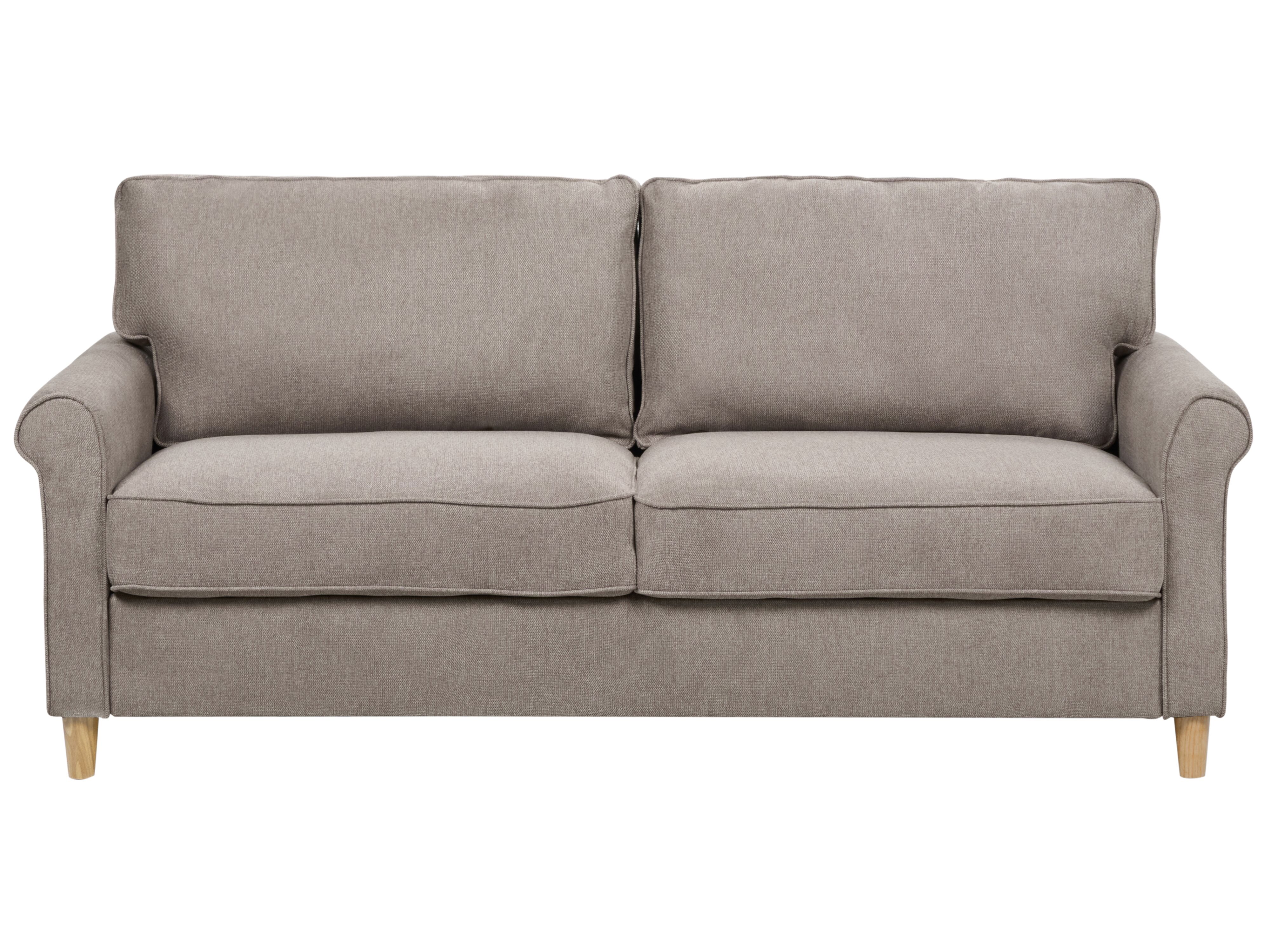 Sofa 3 Seater RONNEBY Fabric Light Brown