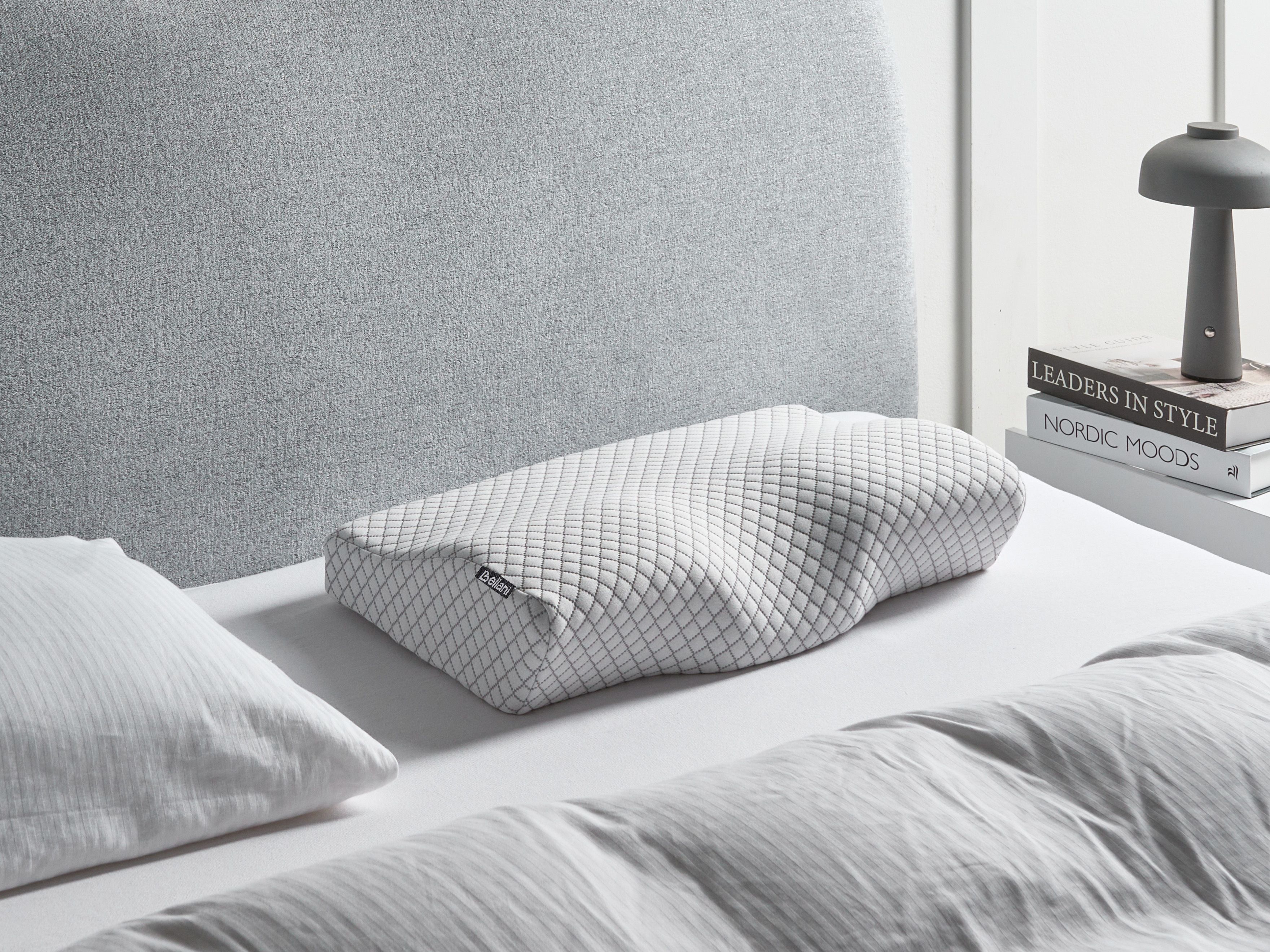 Bed Pillow ELGON Low Memory Foam 30 x 50 cm White