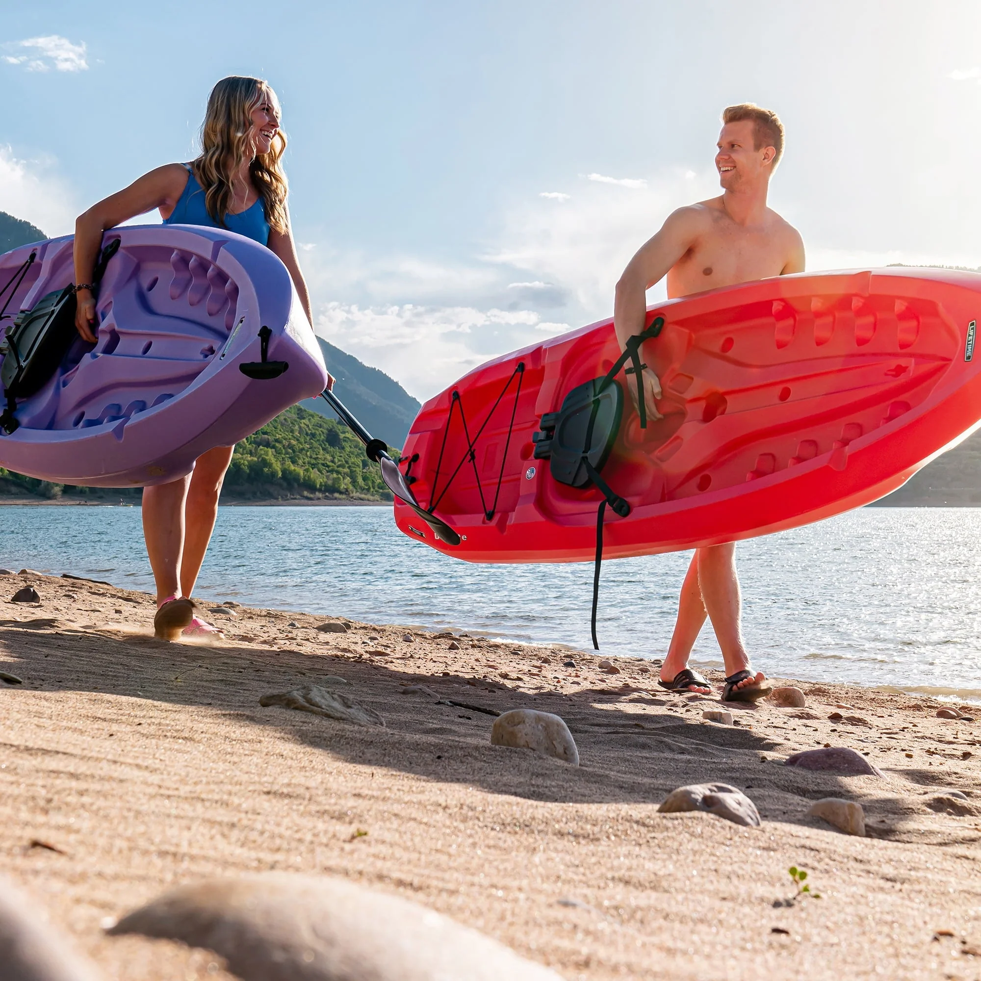 Lifetime Daylite 8 ft Sit-on-Top Kayak, Red (90775) - Image 6