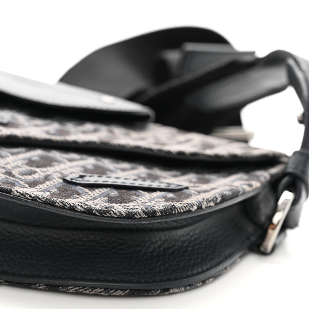 Replica Dior Saddle Bag in Blue Oblique Canvas | Mirror Quality1:1High-quality replica