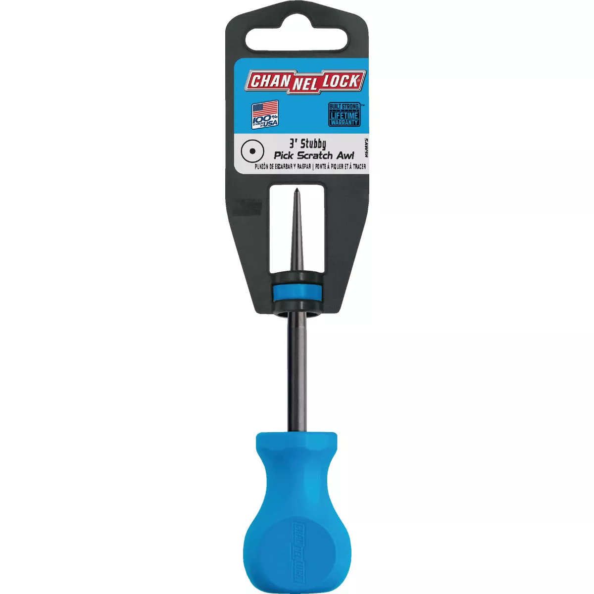 Channellock Stubby 3 In. Professional Pick Scratch Awl
