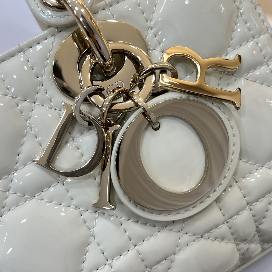 Dior Medium Lady D-Joy Bag White For Women 8,7in/22cm1:1High-quality replica