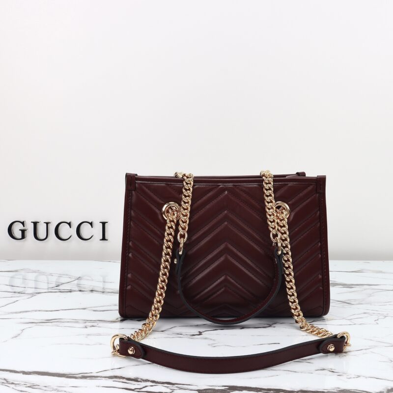 Replica Gucci GG Marmont Tote Bordeaux1:1High-quality replica