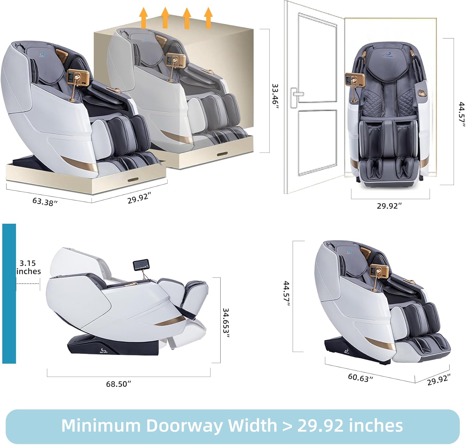 MassaMAX 2026 4D Massage Chair, Full Body Recliner with OTA Cloud Tech, Deep Yoga Stretch, 27 Auto Modes, 55