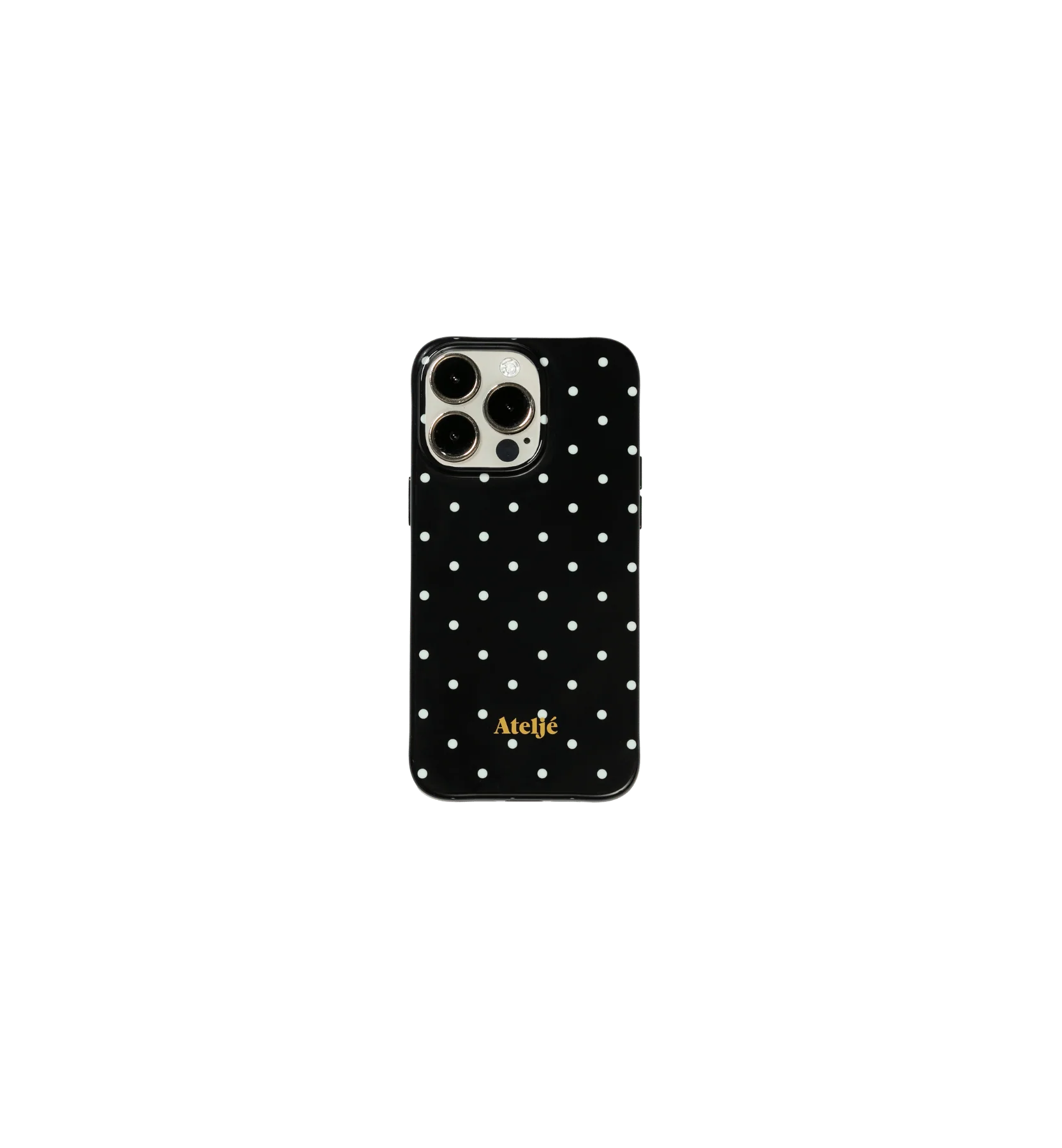 Ateljé Black Mini Polka Dot IPhone Case