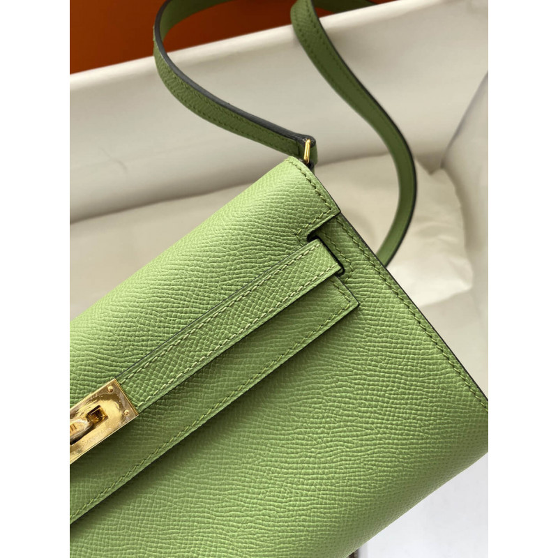 Replica Hermes Kelly Wallet To Go Woc 499041 Green1:1High-quality replica