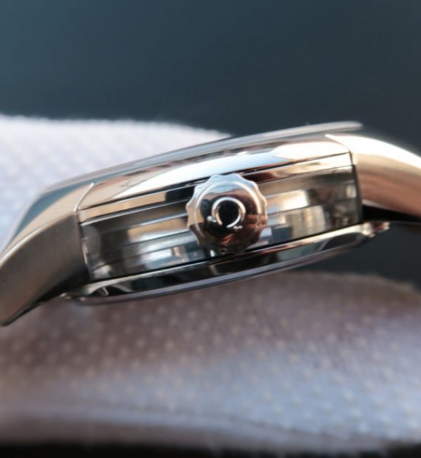 Replica Omega V6 De Ville Hour Vision Co-Axial 41mm SS Blue Dial Leather Strap A8500 - Top club
