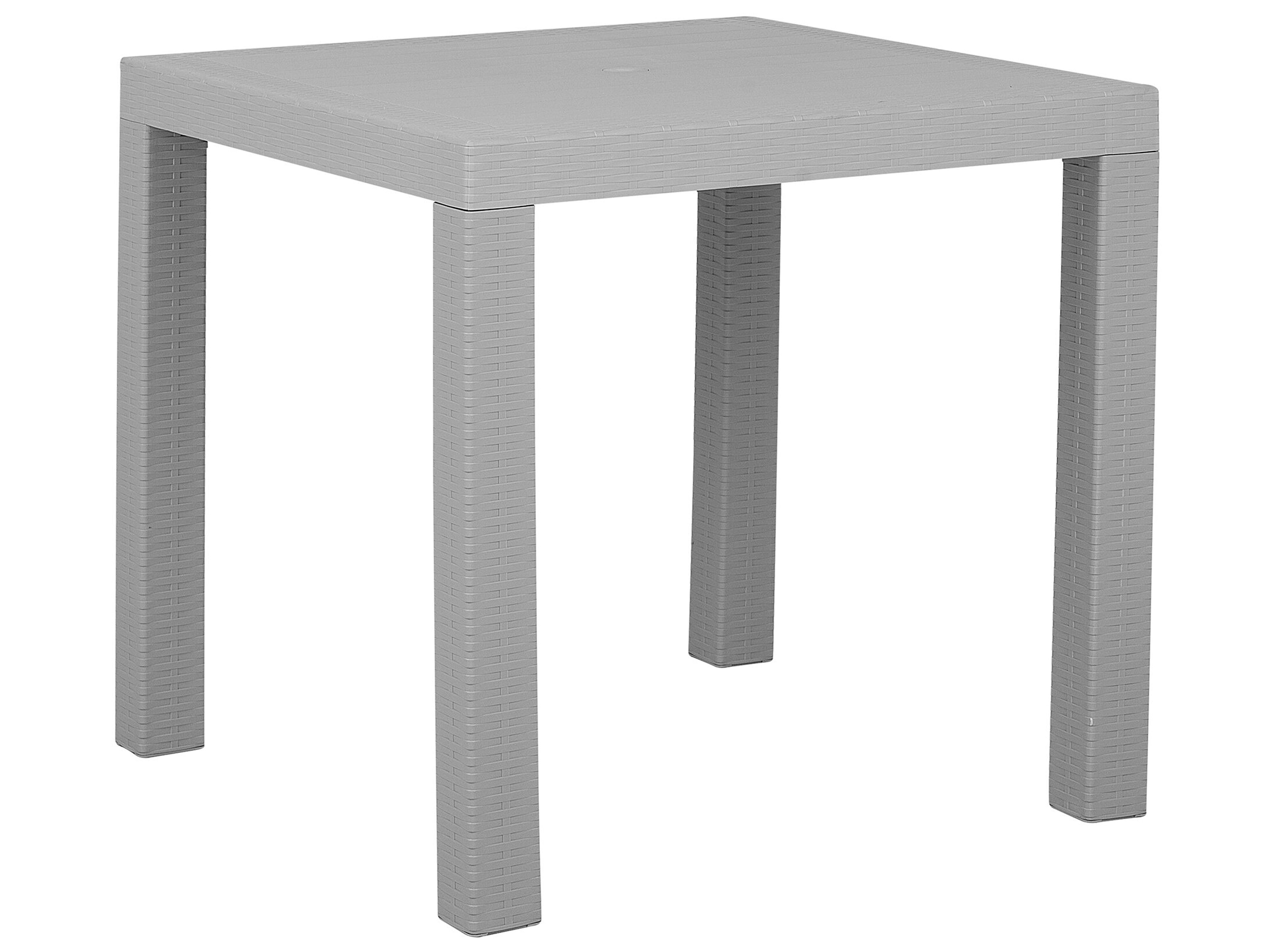 Garden Dining Table FOSSANO 80 cm 80 cm Light Grey