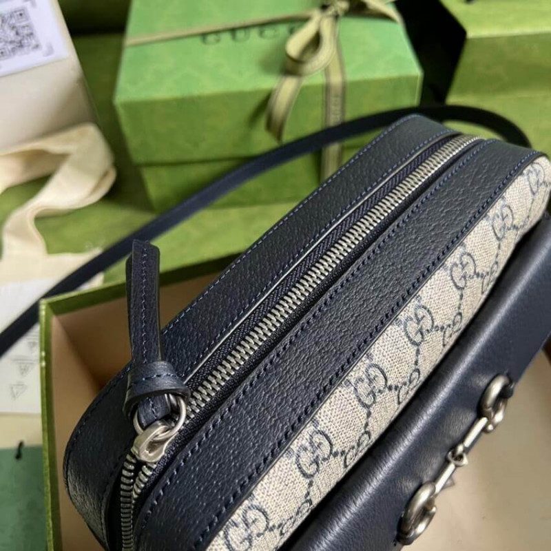 Replica Gucci Horsebit 1955 Small Bag In Blue 6454541:1High-quality replica