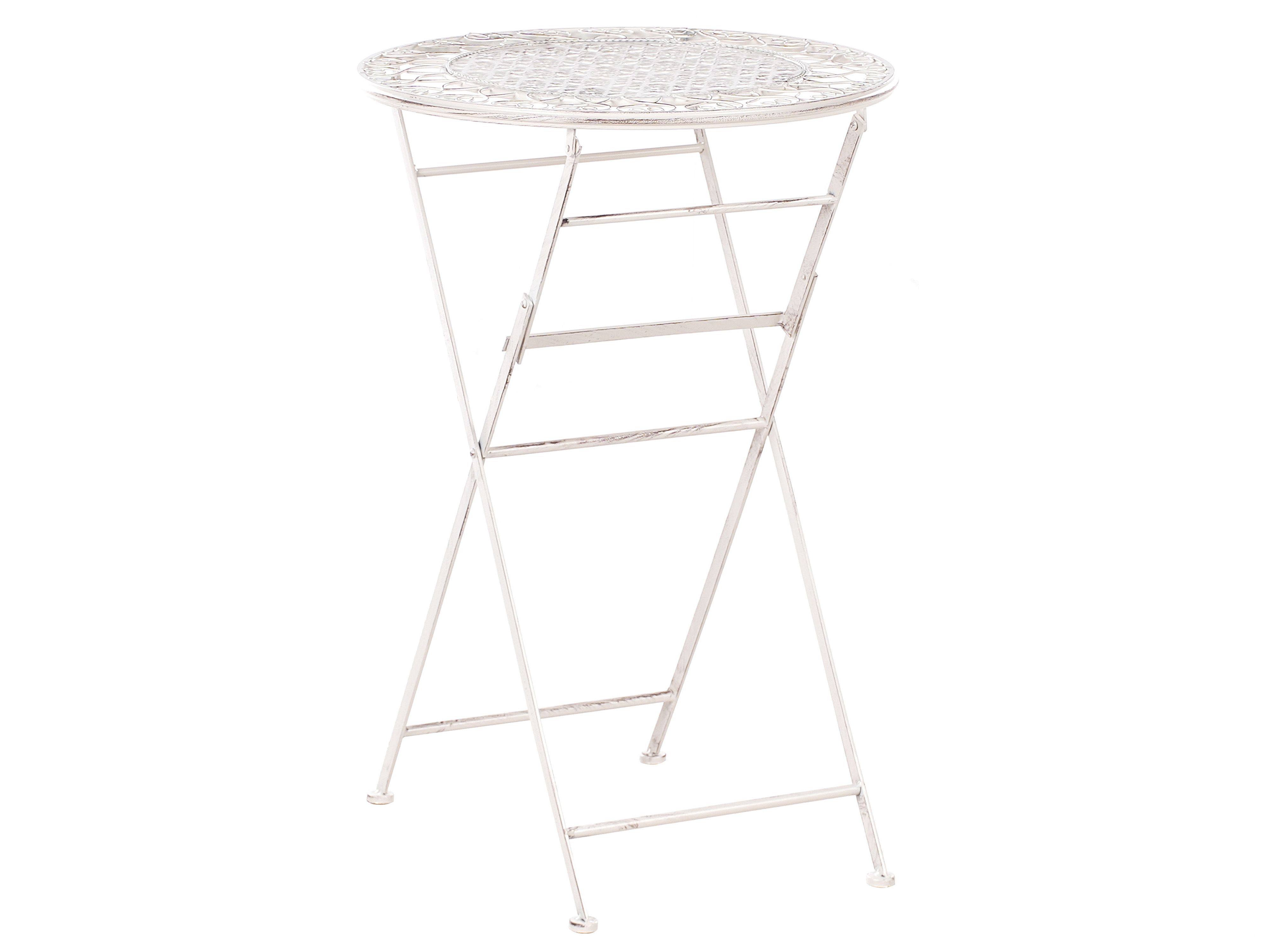 Garden Bar Table TRIESTE 60 cm 60 cm Metal Light Beige