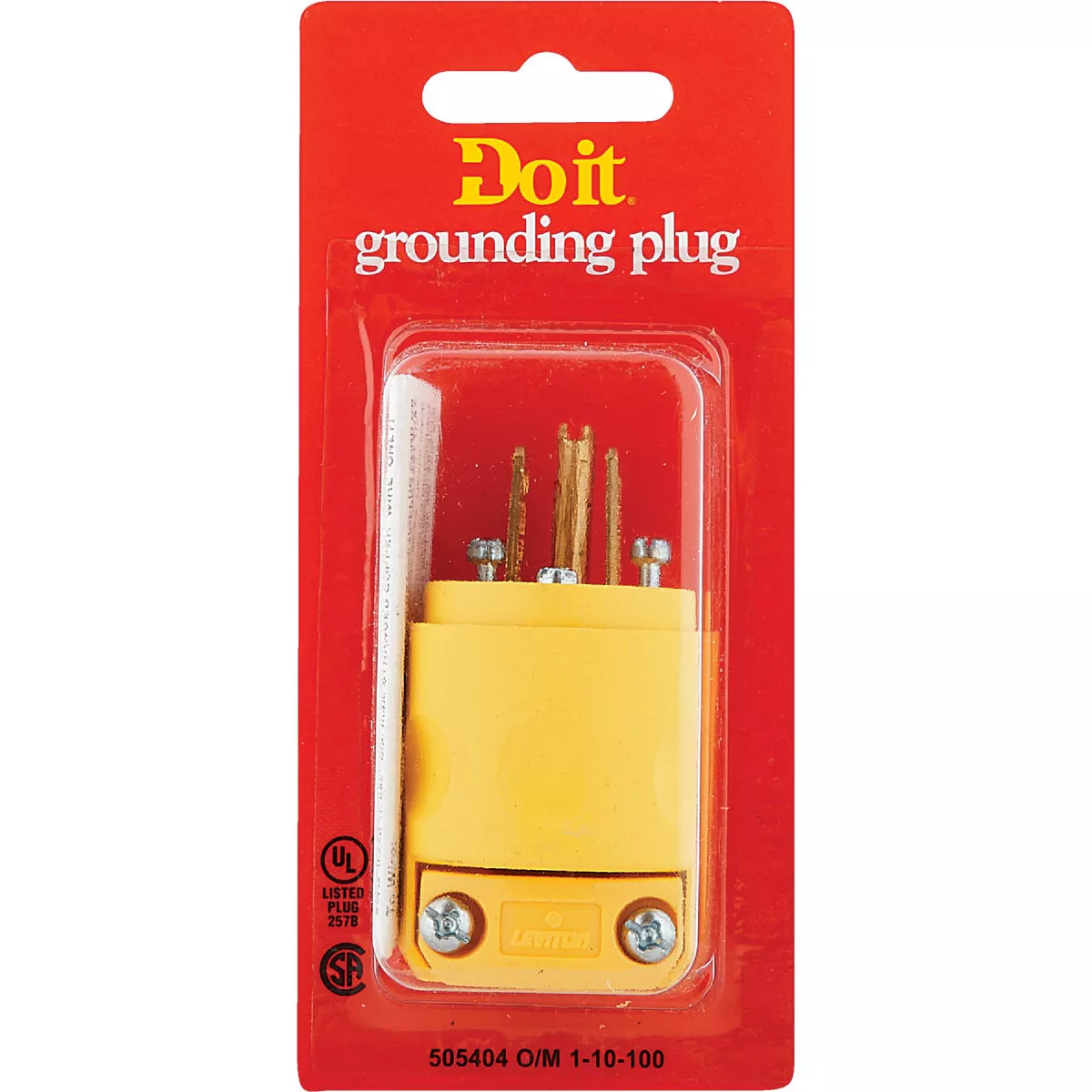 Do it 15A 125V 3-Wire 2-Pole Residential Grade Cord Plug