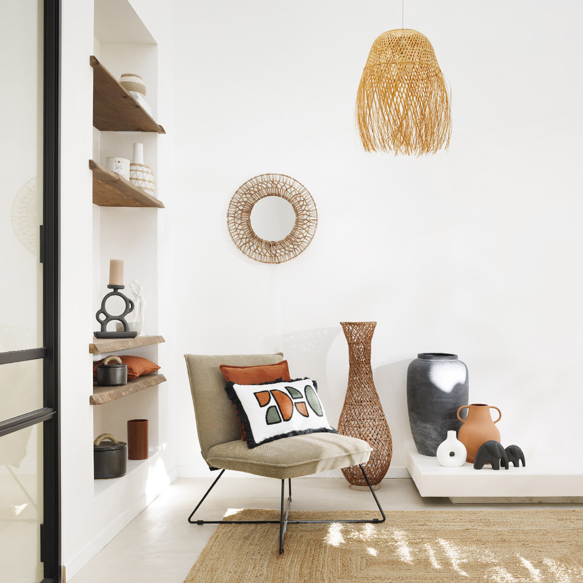 Vase "Circle", ceramic 17x21 cm