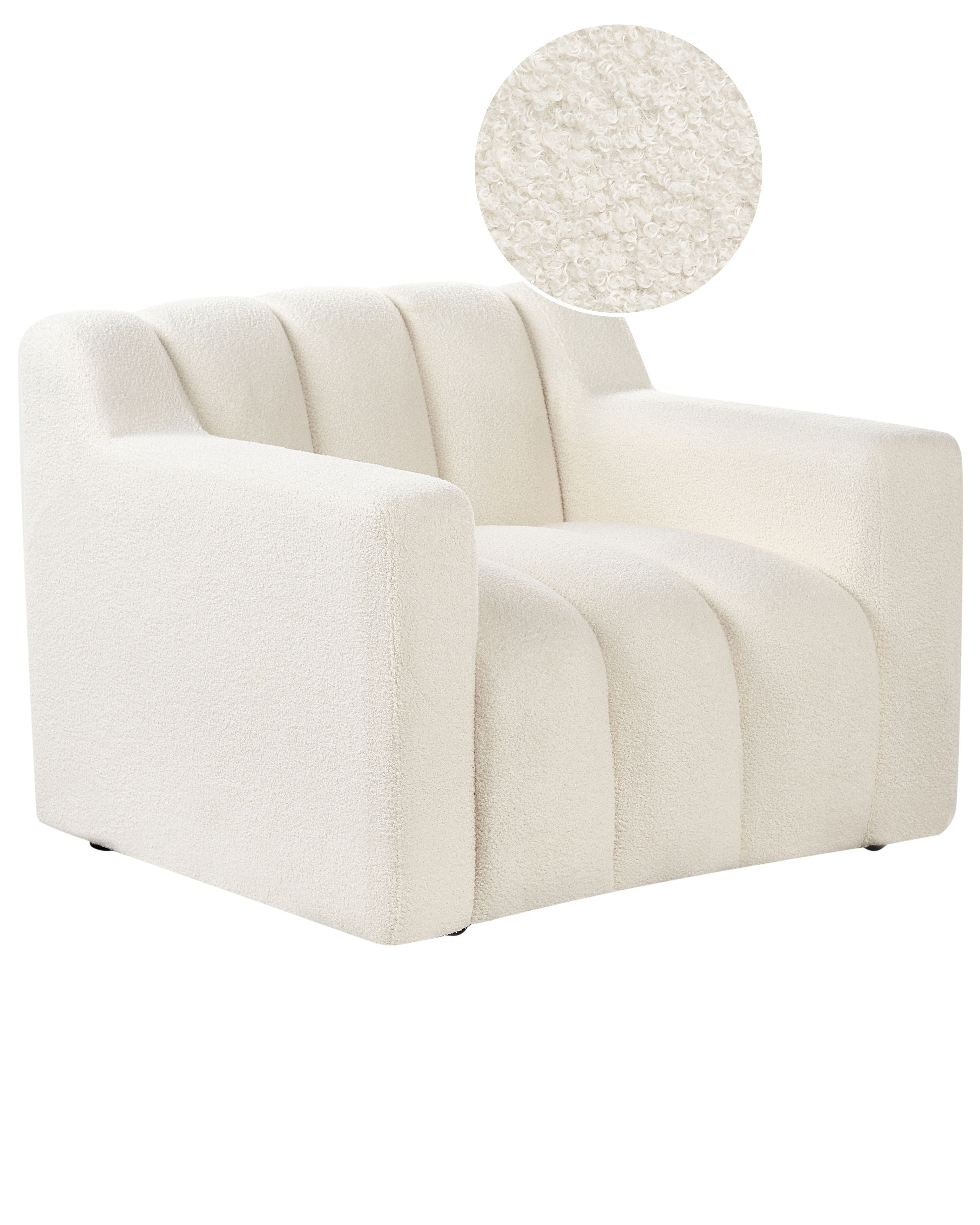 Armchair AGERUP Boucle Off-White