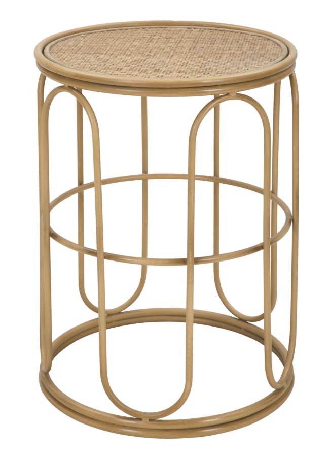 Mauro Ferretti Samui Ronde tafel in bruin ijzer en hout
