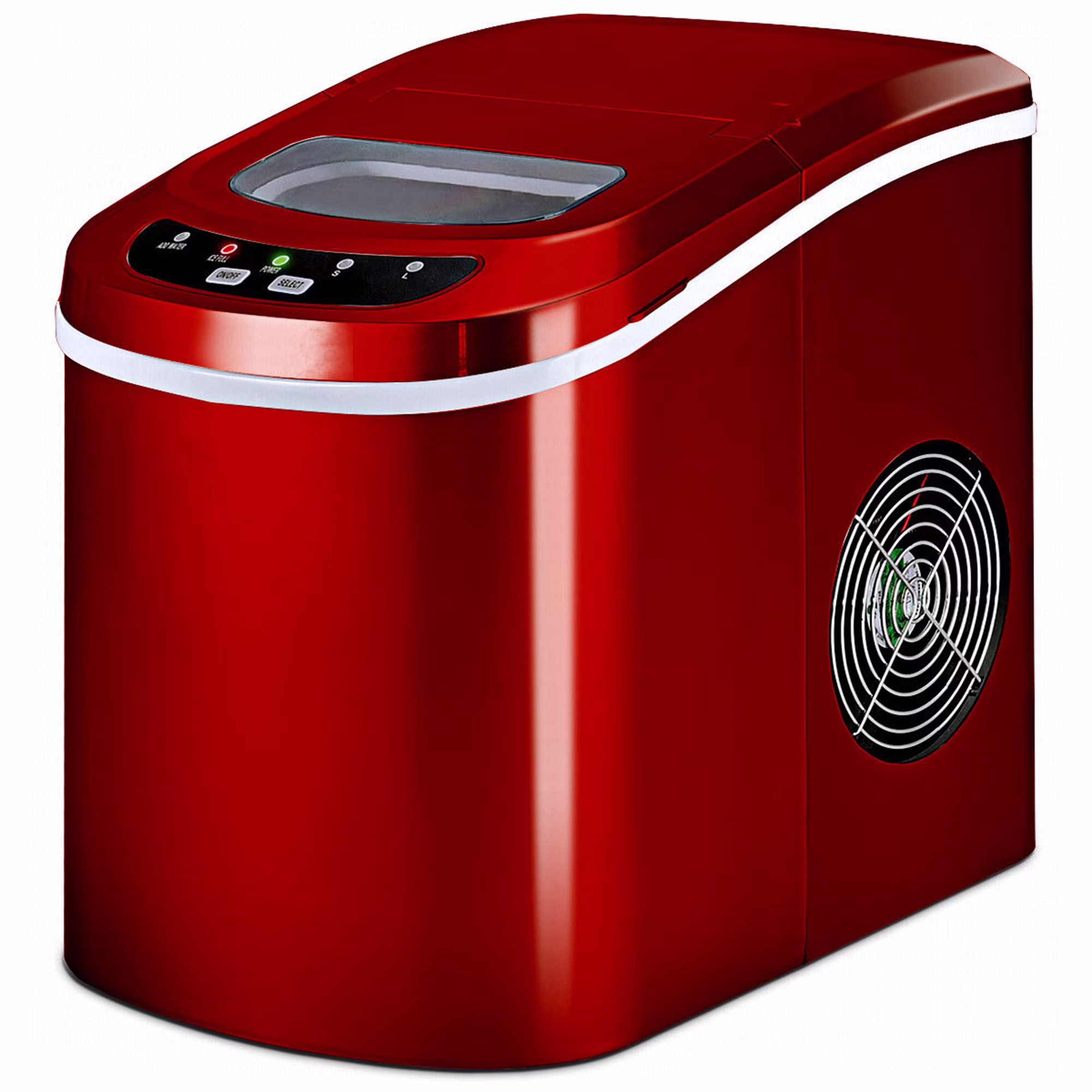 Costway Silver Portable Compact Electric Ice Maker Machine Mini Cube 26lb/Day - Image 3