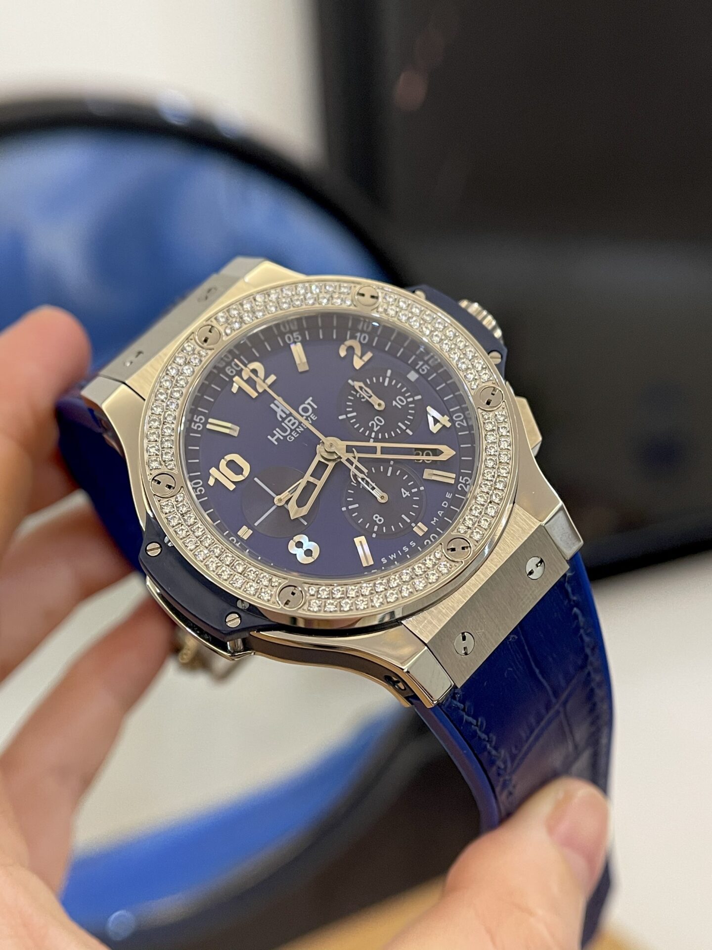 Hublot Replica Watch Big Bang Chronograph Blue 44mm - Elite Watch Atelier