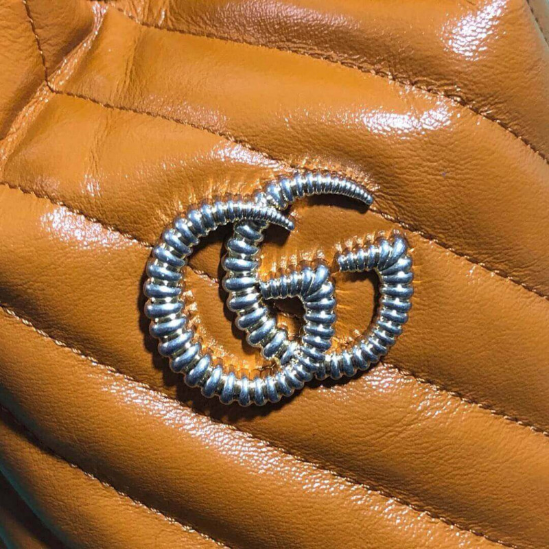 Replica Gucci Gg Marmont Mini Bucket Bag 575163 Cognac1:1High-quality replica