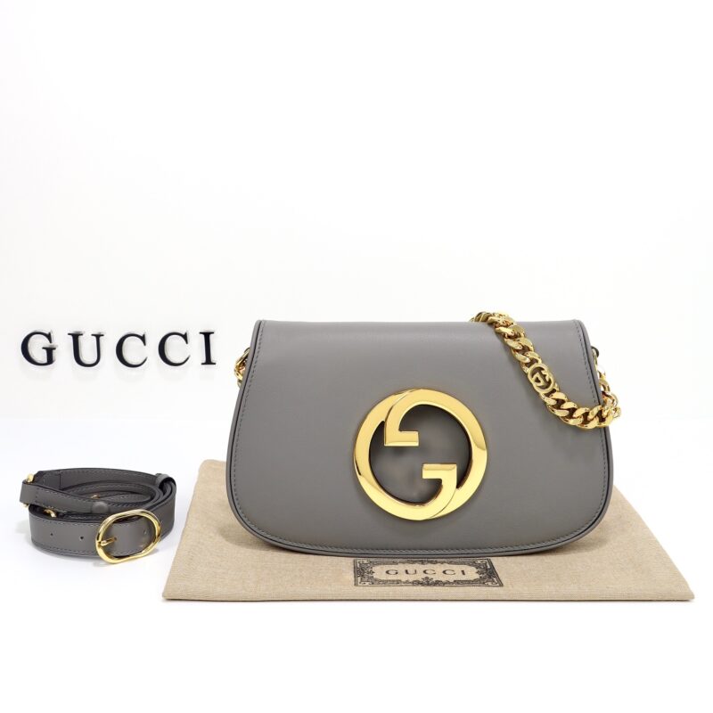 Replica Gucci Blondie Leather Grey1:1High-quality replica