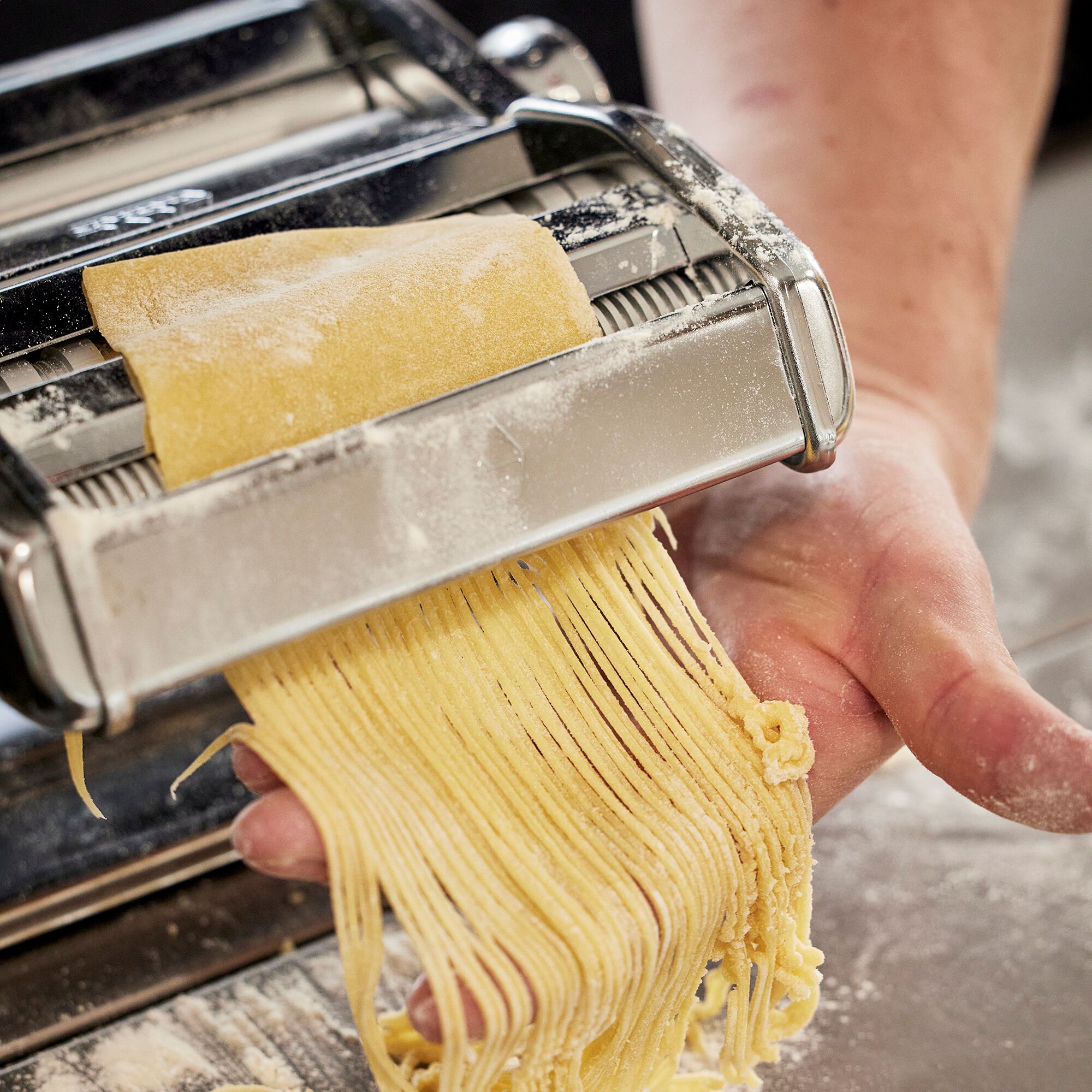 MARCATO - Accessoire à spaghettis en acier chromé - argenté