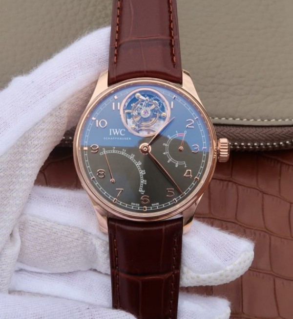 Replica IWC AZ Portuguese Tourbillon IW5046 RG Gray Dial - Top club