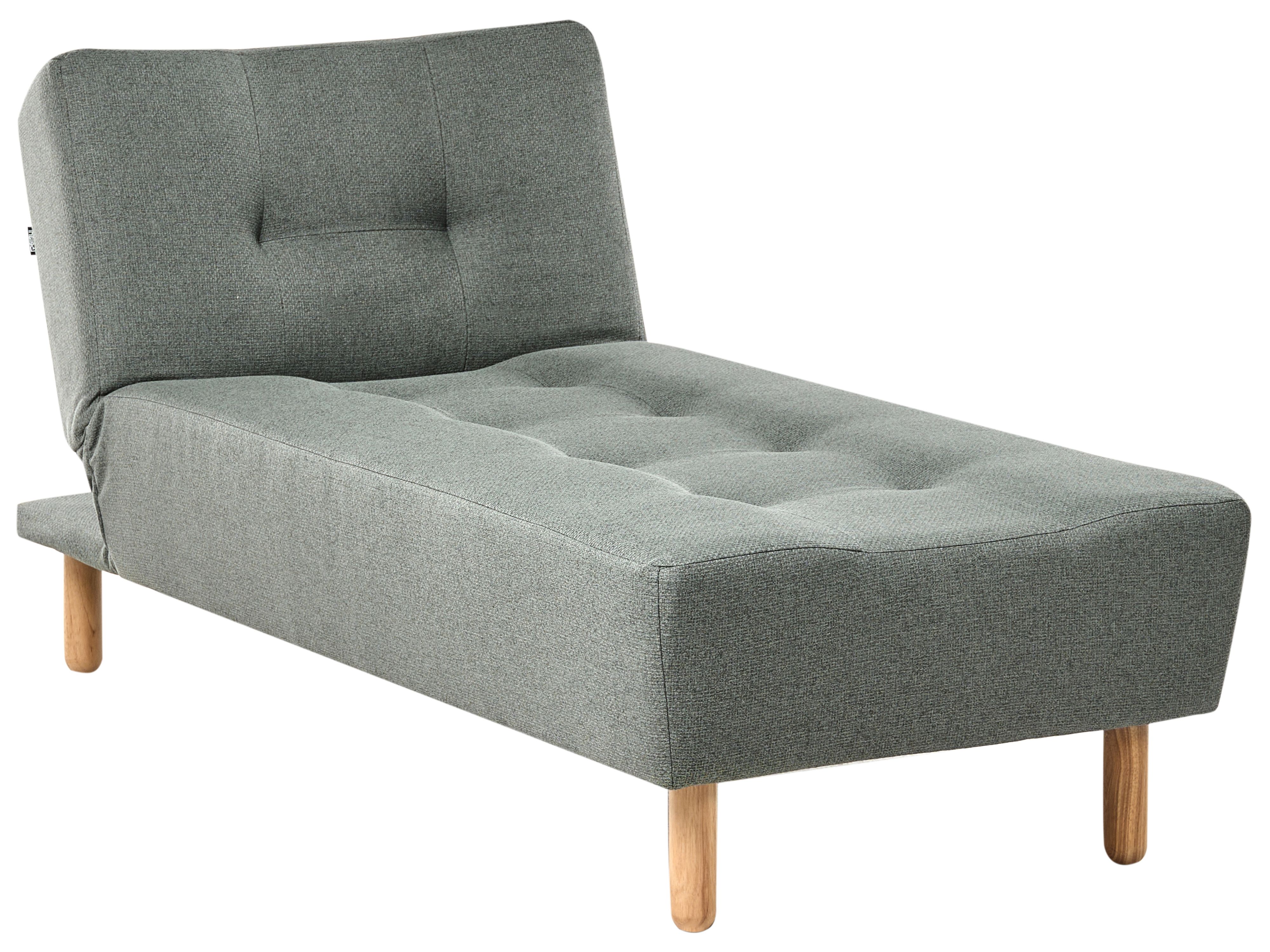 Chaise Longue ALSTEN Fabric Green