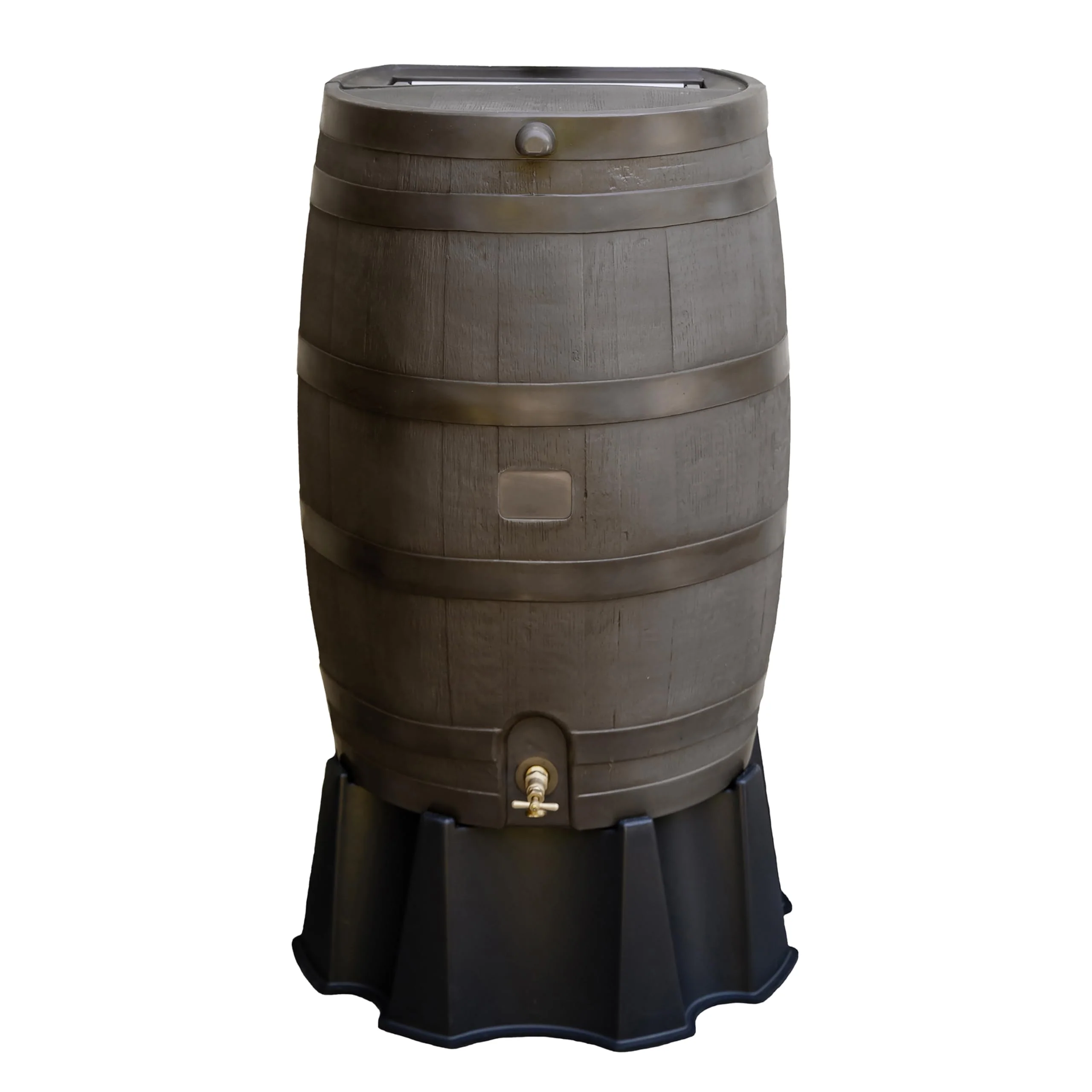 50 Gallon Rain Barrel With Brass Spigot And Flat-Back Design - Image 9 50 Gallon Rain Barrel With Brass Spigot And Flat-Back Design - Image 9