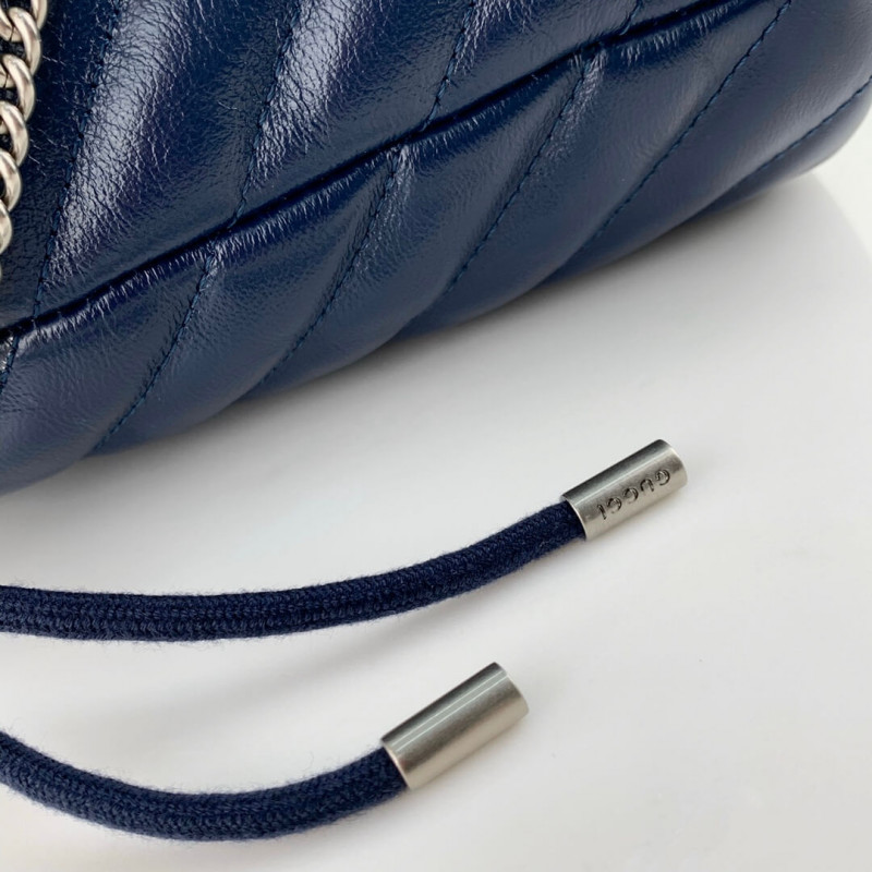 Replica Gucci Gg Marmont Mini Bucket Bag 573817 Blue1:1High-quality replica